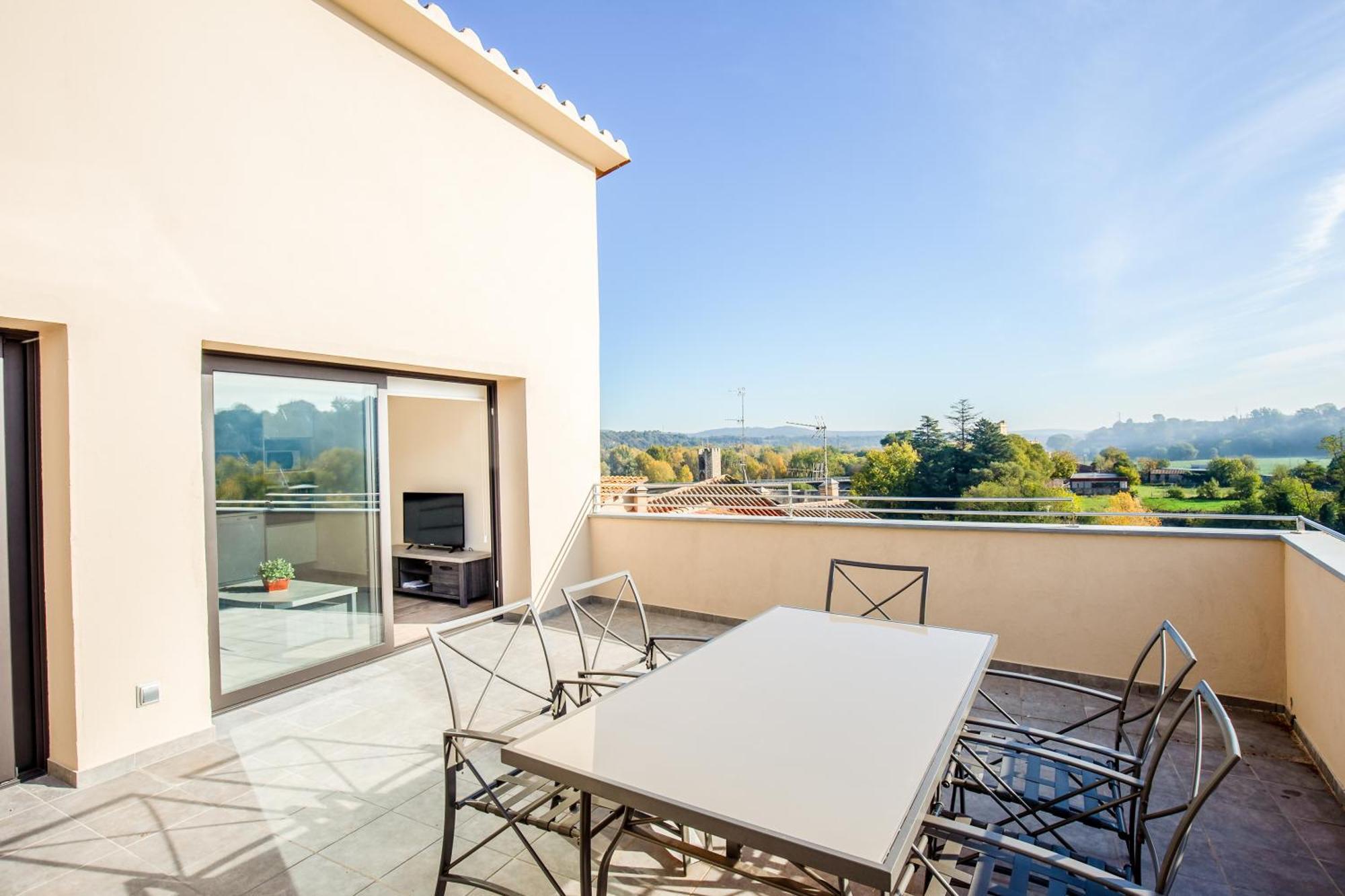 Can Cintet 3 Apartamento Con Terraza En Besalu Ngoại thất bức ảnh